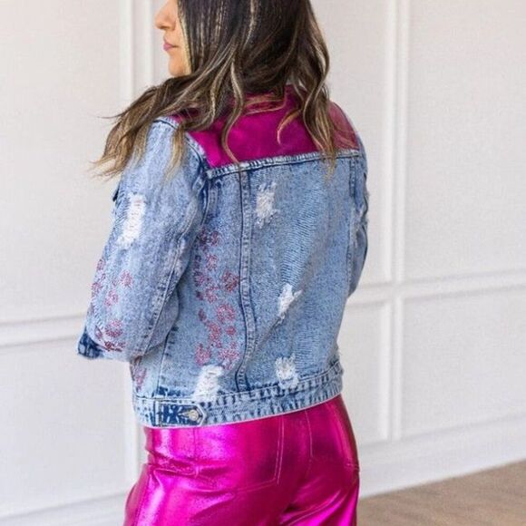 Grace+Emma Western Glam Denim Jacket - Small - Picture 5 of 5